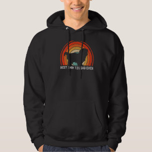 Moletom Mens Retro Style Vintage Melhor Pai Shih Tzu Ever 