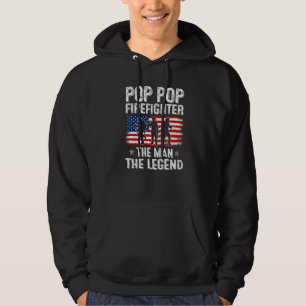 Moletom Mens Retro-Us Flag Pop Pop do Dia de os pais