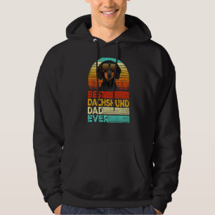 Moletom Mens Retro Vintage Melhor Pai Dachshund Nunca Pais
