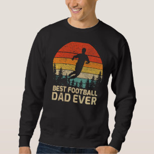 Moletom Mens Retro Vintage Melhor Pai de futebol do Pai