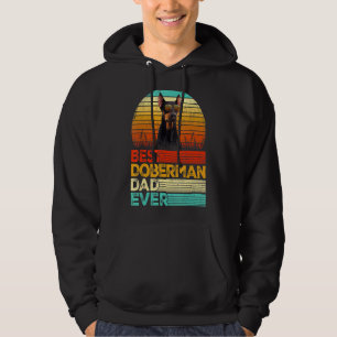 Moletom Mens Retro Vintage Melhor Pai Doberman Nunca Pais