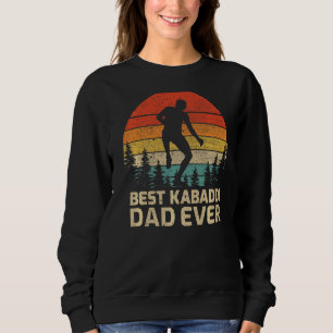 Moletom Mens Retro Vintage Melhor Pai Kabaddie Nunca do Pa