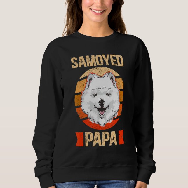 Moletom Mens Samoyed Papa Samoyeds Dog Owner Samoyed (Frente)