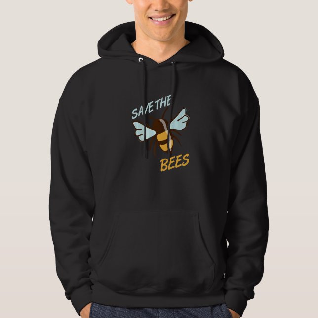 Moletom Mens Save The Beas Beekeeper Apiaries Honeybee Api (Frente)