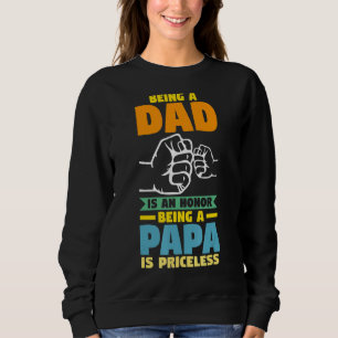 Moletom Mens Ser Pai É Uma Honra Ser Um Avô Papá