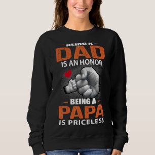 Moletom Mens Ser Um Pai É Uma Honra Ser Um Papa É Preço