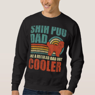Moletom Mens Shih Poo Pai Como Um Pai Regular Mas Mais Fri