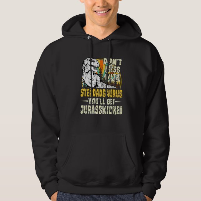 Moletom Mens Stepdad Rex Saurus Papasaurus Dinossauros Men (Frente)