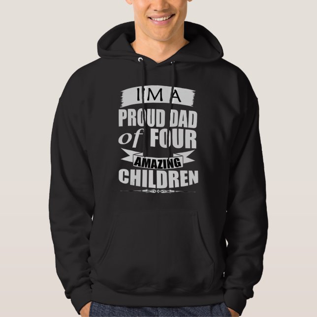 Moletom Mens Storecastle Pai Orgulhoso De Quatro Filhos Pa (Frente)