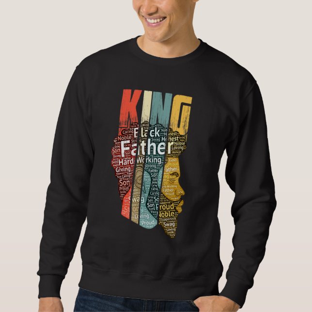 Moletom Mens Strong Black King African American Tee Natura (Frente)