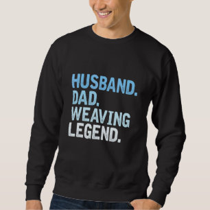 Moletom Mens tecendo Pai Marido Pai Tecendo Legenda Faia