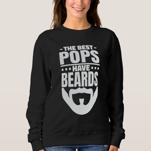 Moletom Mens The Best Pops Have Beards  Bearded Dad (Frente)