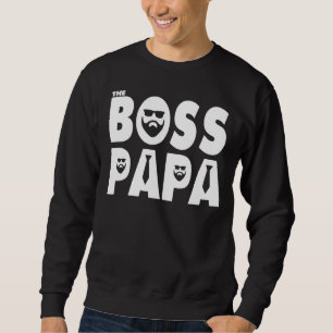 Moletom Mens The Boss Papa Humor Bearded Papa Pai Pai