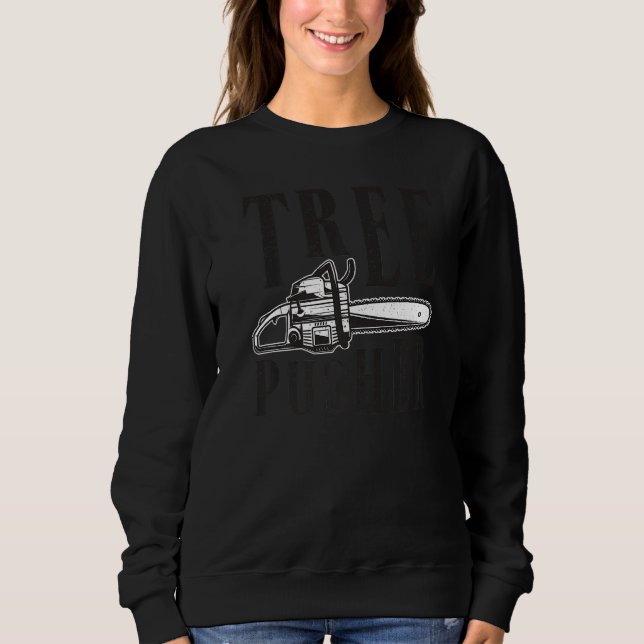 Moletom Mens Tree Pusher Chainsaw Logging Sawyer Lumberjac (Frente)