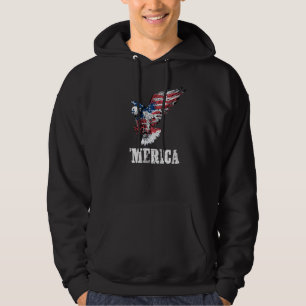 Moletom Mens Usa Eagle 4 De Julho De Bandeira Americana Ex