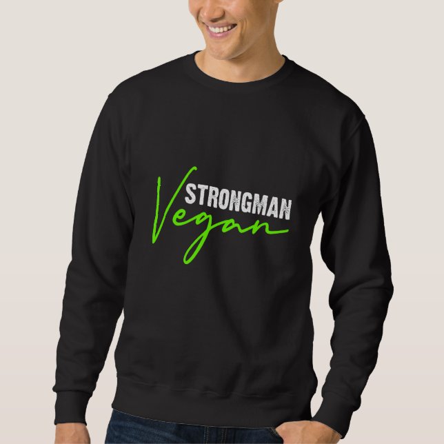 Moletom Mens Vegan Strongman Gym (Frente)