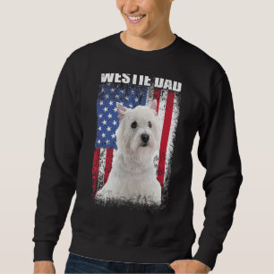 Moletom Mens Vintage American Flag Westin Pai Dog For Gord