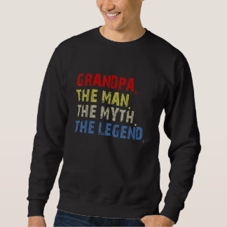 Moletom Mens Vintage Avô O Homem O Mito A Legenda F