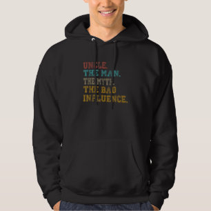 Moletom Mens Vintage Divertido Tio Man Mente Influência Ru