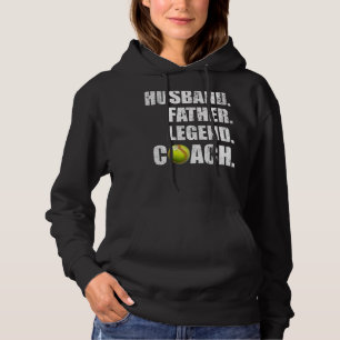 Moletom Mens Vintage Husband Padre Legend Softball Coach