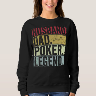 Moletom Mens Vintage Husband Pai Poker Legenda Para Fath