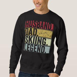 Moletom Mens Vintage Marido Pai Legenda De Esqui Para Gord