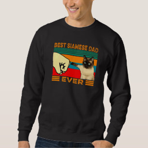Moletom Mens Vintage Melhor Pai De Gato Siamês Nunca