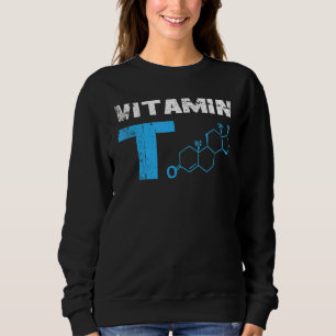 Moletom Mens Vitamin Testosteron Bodybuilding Gym Malhação