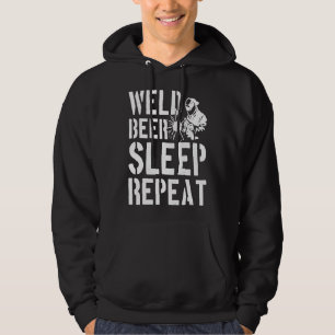 Moletom Mens Welder Weld-Beer Sleep Repetir Soldadura Engr