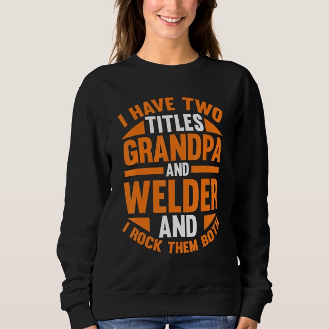 Moletom Mens Welding Grandpa Welder (Frente)