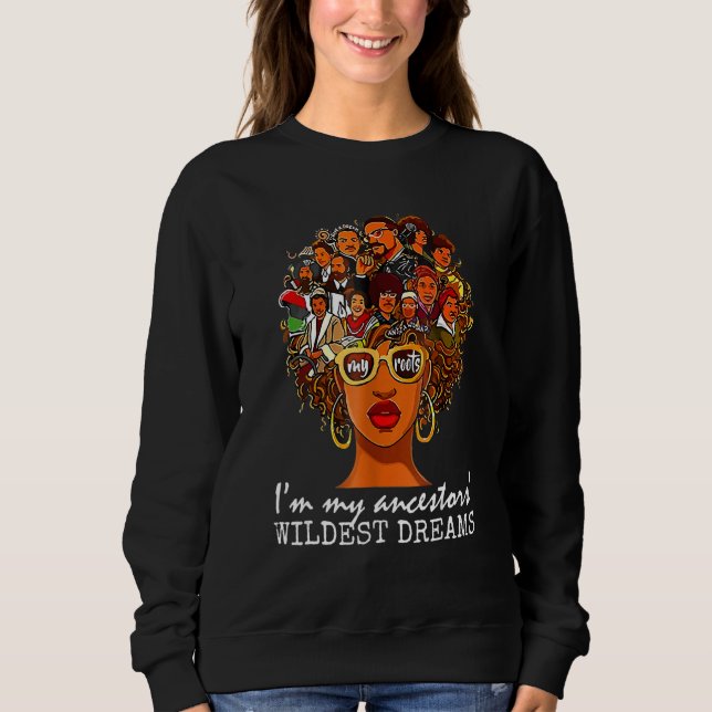 Moletom Mens Womens Black history month Ancestors' Dreams  (Frente)