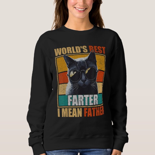 Moletom Mens Worlds Best Farter I Mean Father Best Cat Dad (Frente)