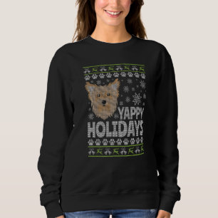 Moletom Mens Yorkie Ugly Christmas Yorkshire Terrier
