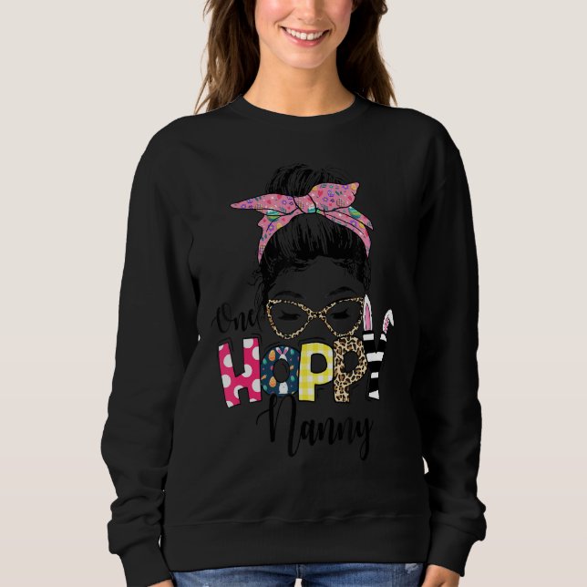 Moletom Mensageiro Bun Bunny Uma Babá Esperançosa Leopard  (Frente)
