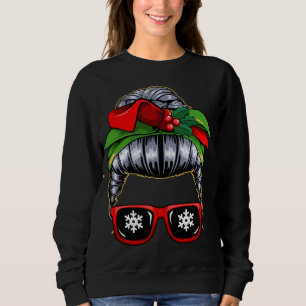 Moletom Mensageiro Mãe Natal Pajama Cute X-Mas Wreath B