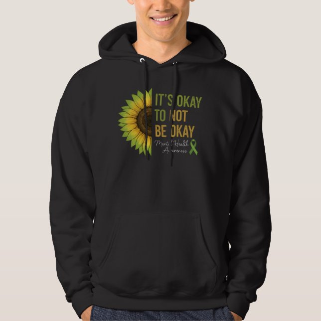 Moletom Mental Health Awareness Sunflower  (Frente)