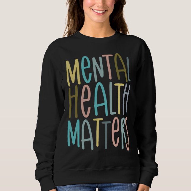Moletom Mental Health Matters Awareness For Kid Boy Girl M (Frente)