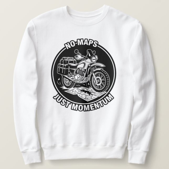 Moletom Mentalidade de Liberdade no Turismo de Moto (Frente do Design)