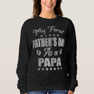 Moletom Mente Meu Primeiro Dia de os pais Como Um Papá Nov