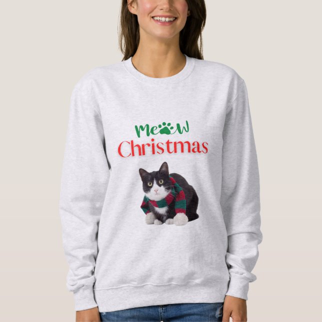 MOLETOM MEOT CHRISTMAS CAT (Frente)