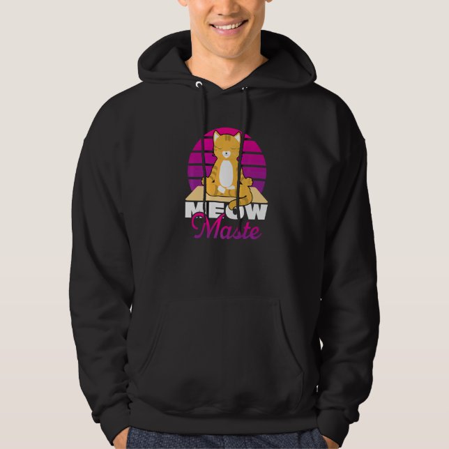 Moletom Meow Maste Cat Yoga Namaste (Frente)