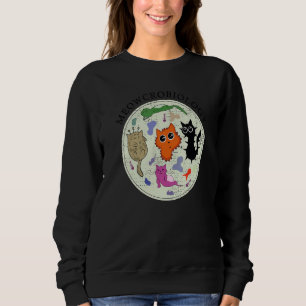 Moletom Meowcrobiologia Gato Angustiado Bactérias Microbio