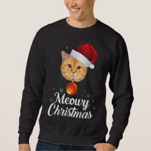Moletom Meowy Catmas Feliz Natal Gato Feio