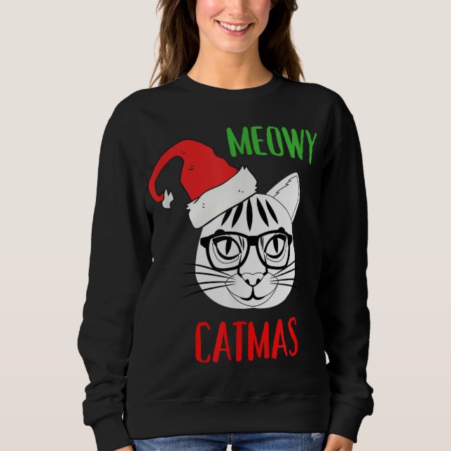 Moletom Meowy Catmas Natal Natal (Frente)