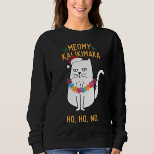 Moletom Meowy Kalikimaka Engraçado Natal