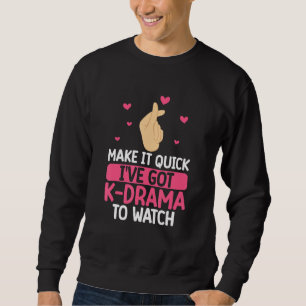 Moletom Mercadorias de K Drama K Pop Símbolo de Mão Coraçã