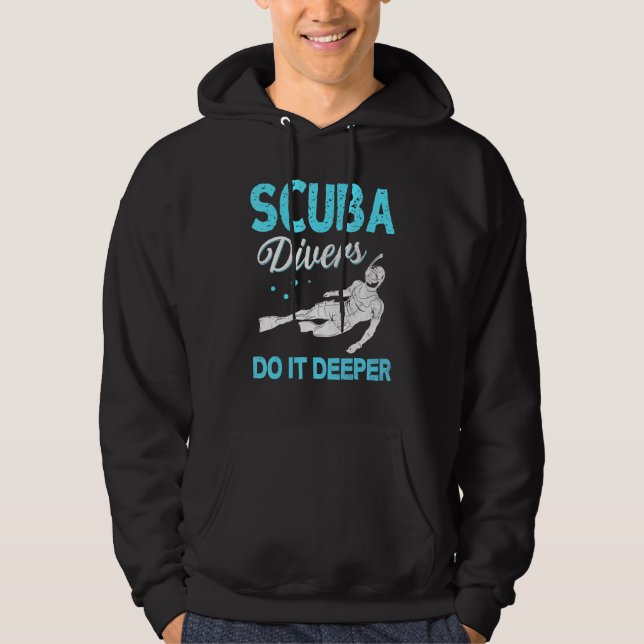 Moletom Mergulho Scuba Divers Scuba Fazem Isso Mais Profun (Frente)