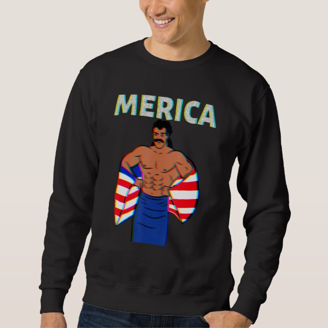 Moletom Merica American Mullet Business In Front Party In  (Frente)
