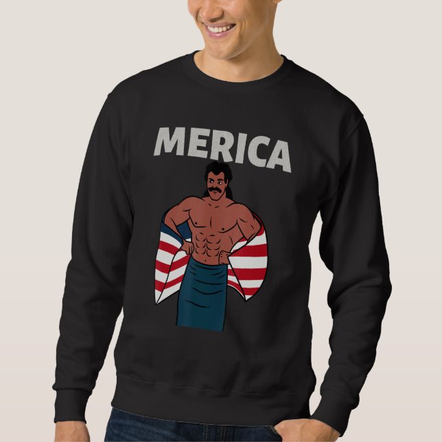 Moletom Merica American Mullet Business In Front Party In  (Frente)