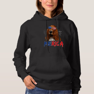 Moletom Merica Basset Hound Dog Usa Flag Sunvidles 4 de ju